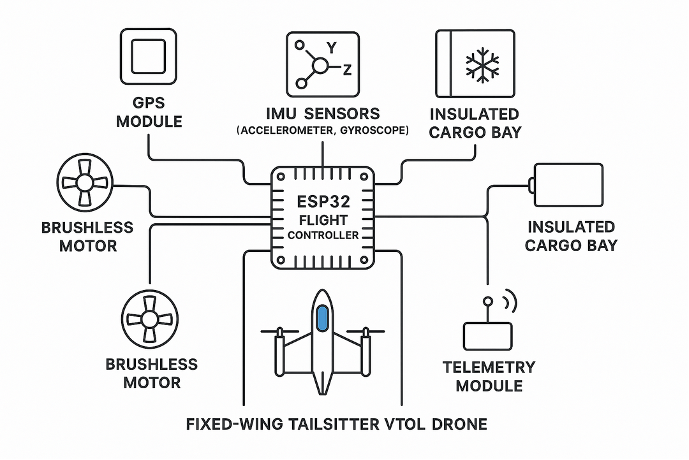 VTOL transition control logic diagram